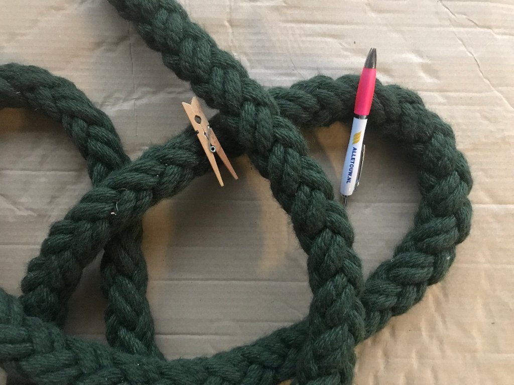 Soepel zacht dik afzetkoord legergroen, Ophalen of Verzenden, Nieuw, 20 meter of meer