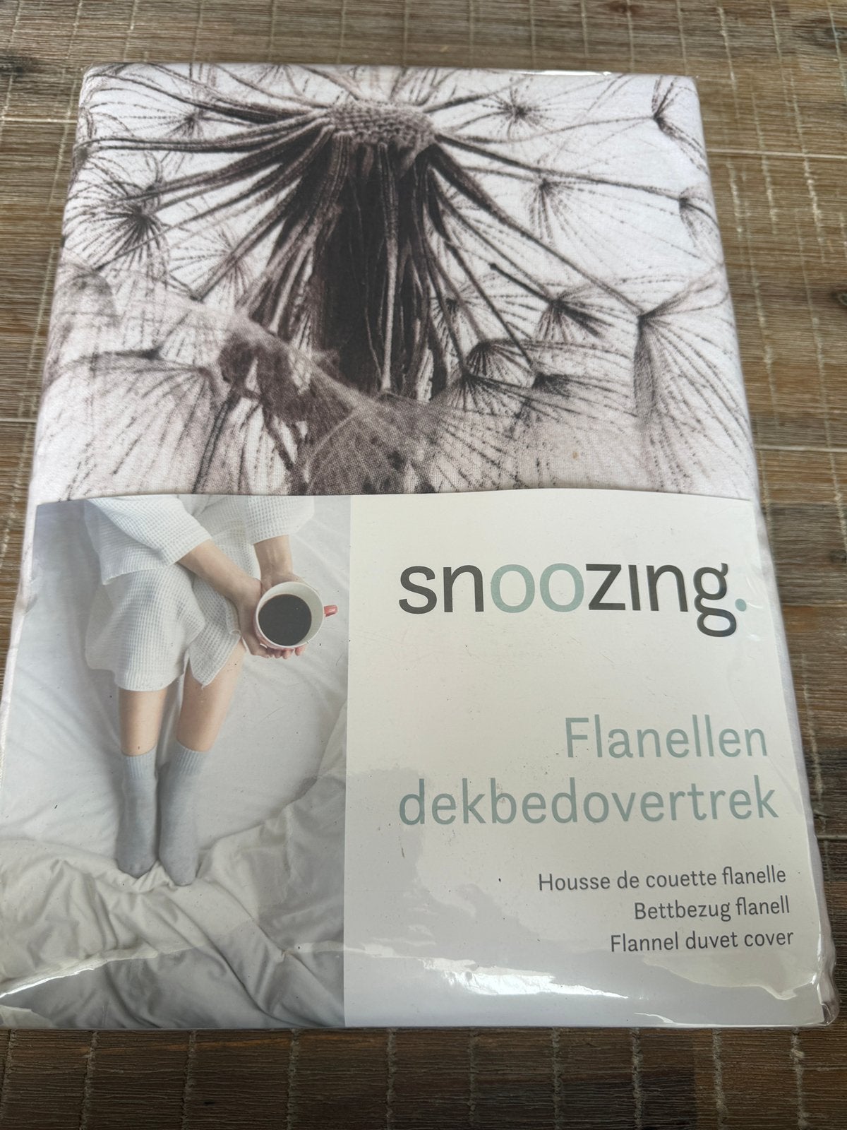 Snoozing flanellen dekbedovertrek 140 bij 200/220, Huis en Inrichting, Slaapkamer | Beddengoed, Ophalen of Verzenden, Zo goed als nieuw