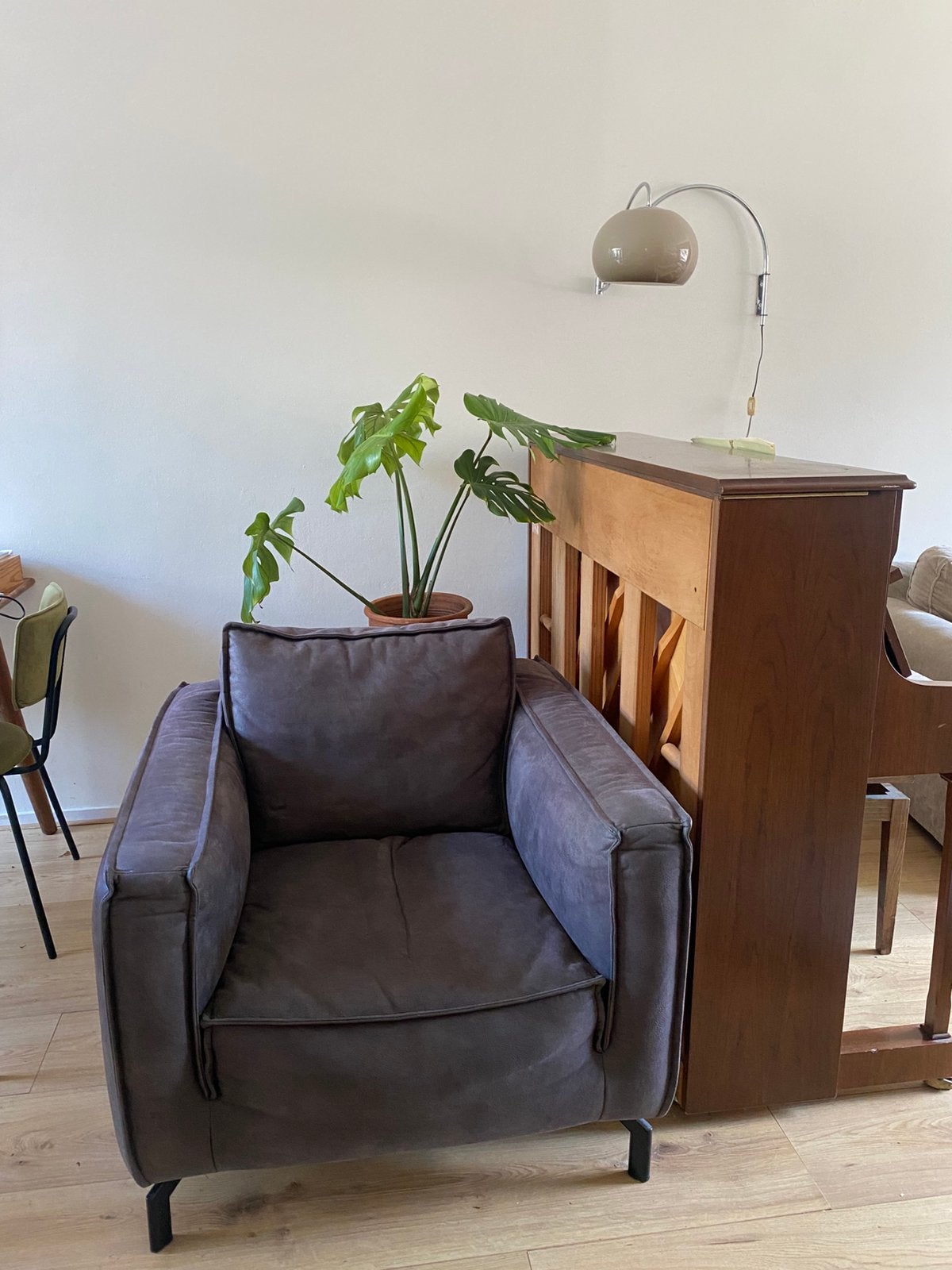 Gratis fauteuil, Huis en Inrichting, Fauteuils, Ophalen, Zo goed als nieuw, 75 tot 100 cm, Leer