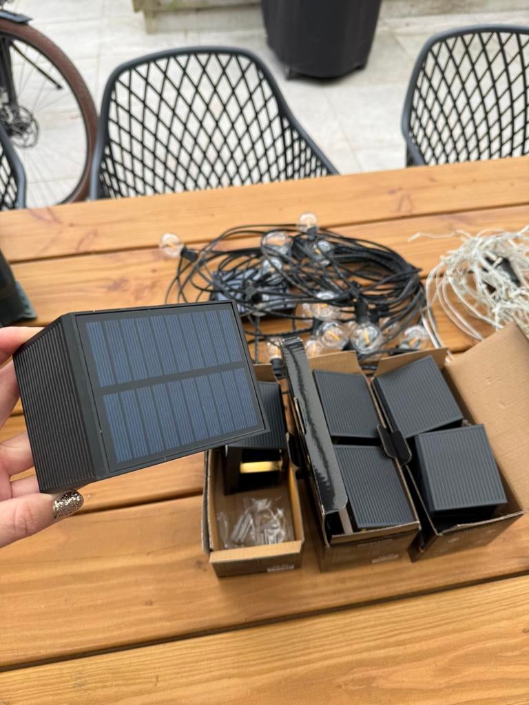 Solar buitenverlichting, Zonne-energie, Minder dan 50 watt, Wandlamp, Ophalen of Verzenden