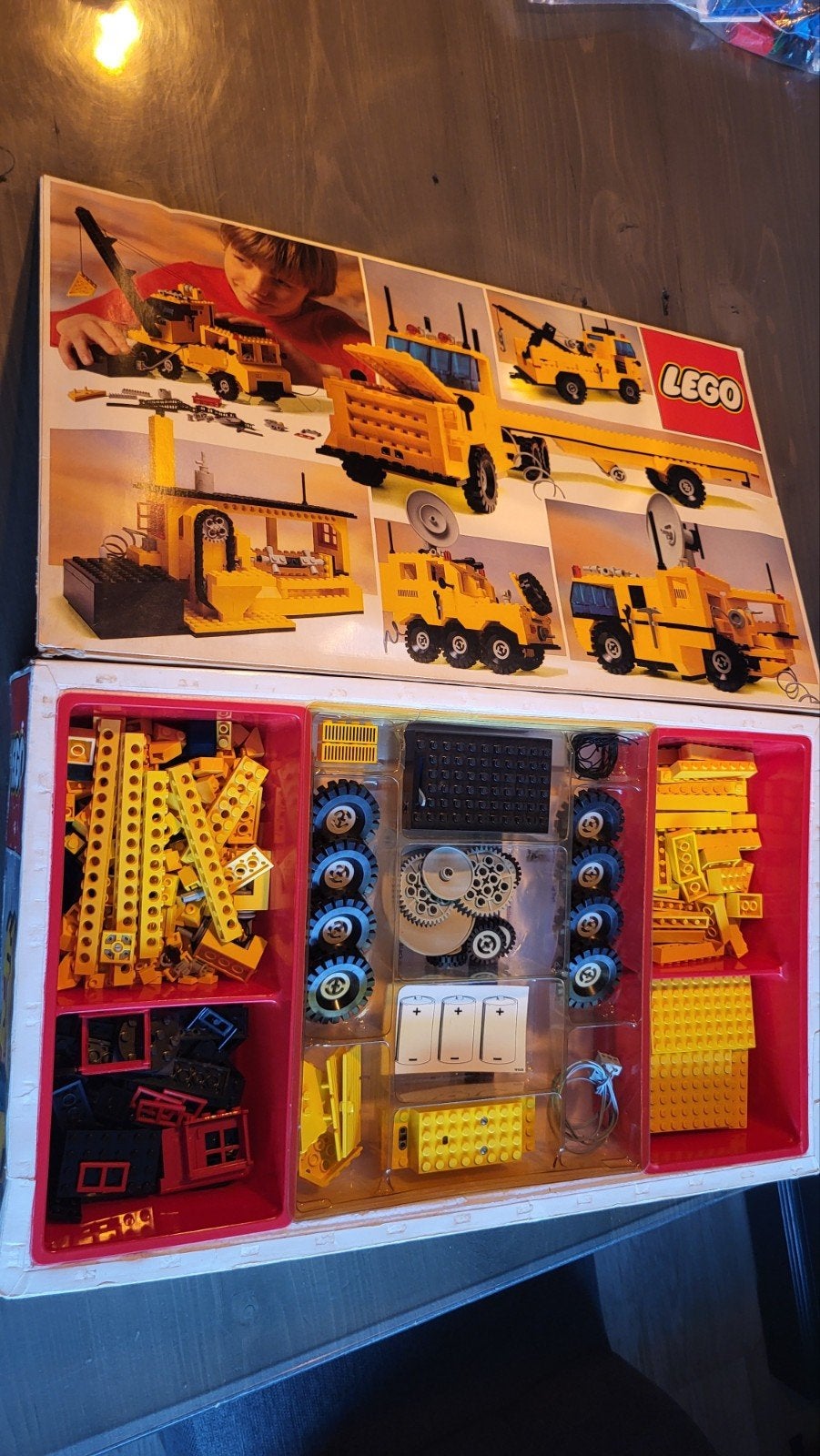 Lego 744 Motor 4,5V  Basic building set compleet met doos., Gebruikt, Overige thema's, Lego, Ophalen of Verzenden