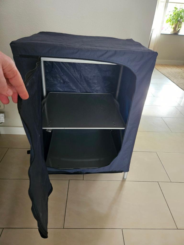 Campingkast 2x met afsluitbare hoes, Caravans en Kamperen, Ophalen, Zo goed als nieuw, Campingkast
