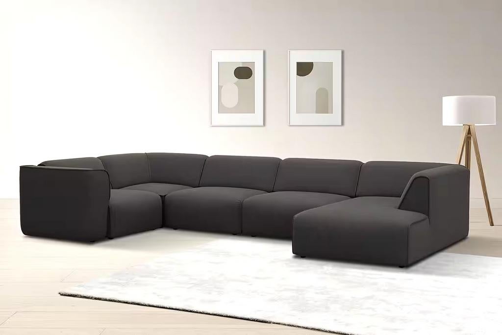 Nieuwe modulaire mega Ubank grijs xxl loungebank hoekbank, Keizer, Keizer, Hoekbank, 300 cm of meer