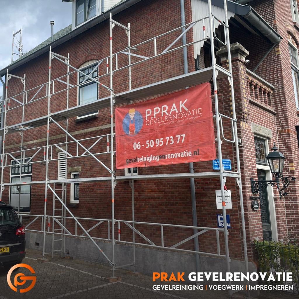 Prak Gevelrenovatie, voegwerk, gevelreiniging, impregneren, Metselwerk