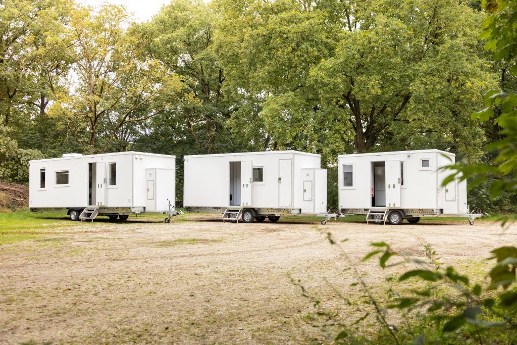 Mobiele woonunits TE KOOP 4 tot 9,00 meter, Ophalen
