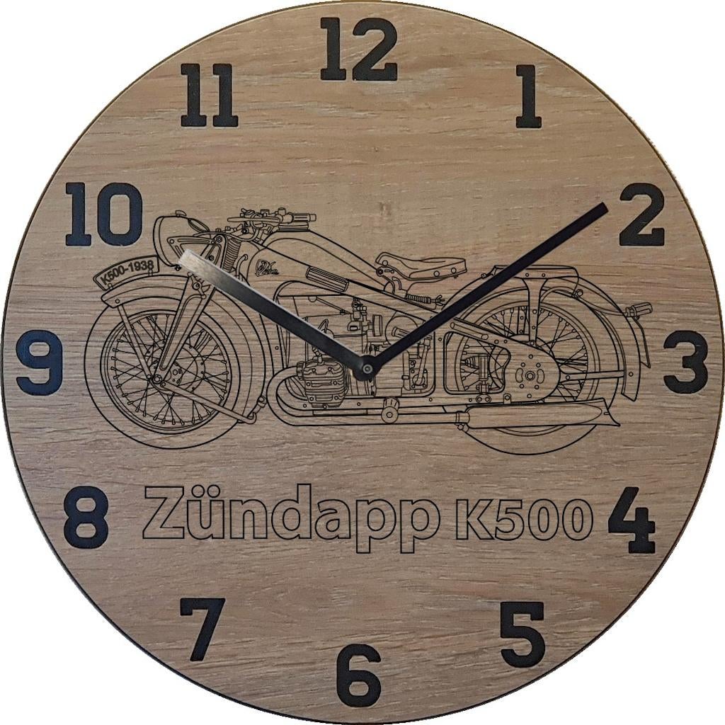 Zundapp K500 motor themaklok, Ophalen of Verzenden, Nieuw, Wandklok