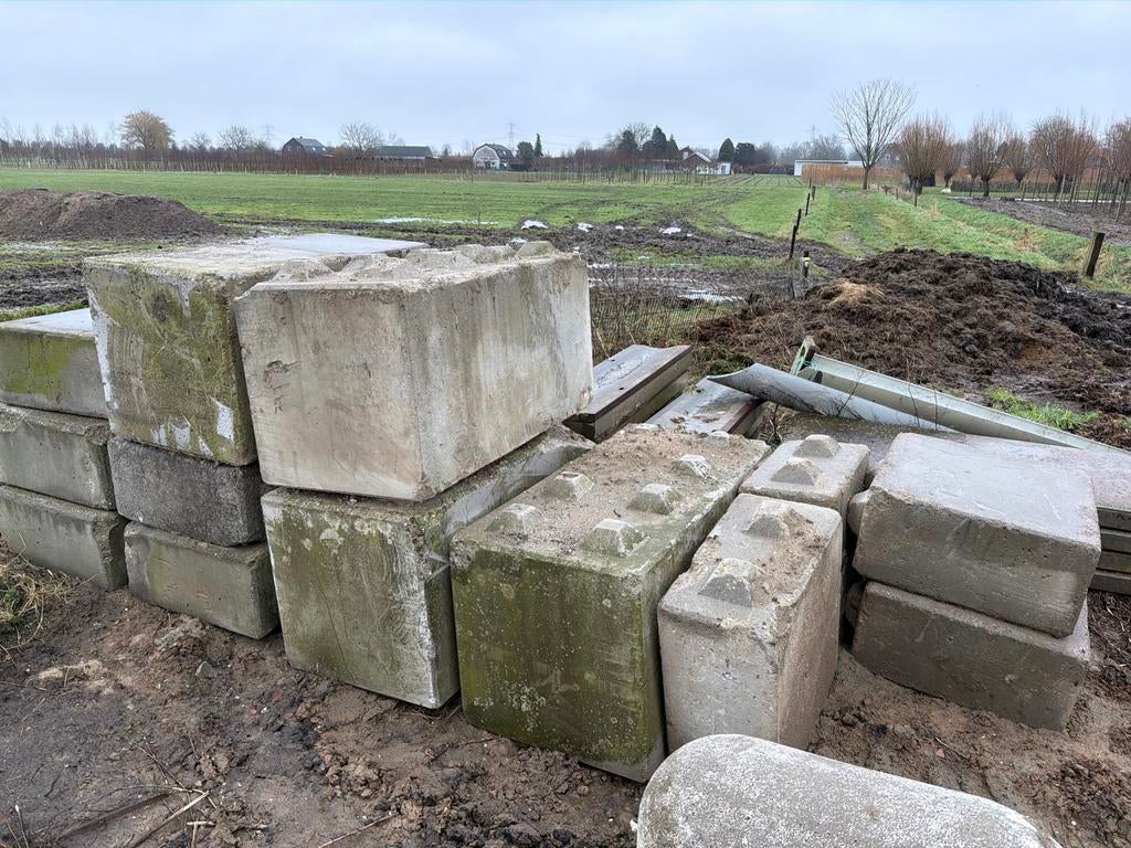 Legoblokken beton, Tuin en Terras, Bielzen en Borders, Ophalen, Minder dan 100 cm