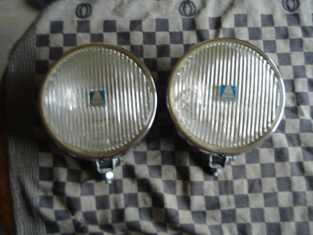 Oldtimer 2 hella witte mistlampen type 172 diameter 18 cm, Verzenden, Gebruikt