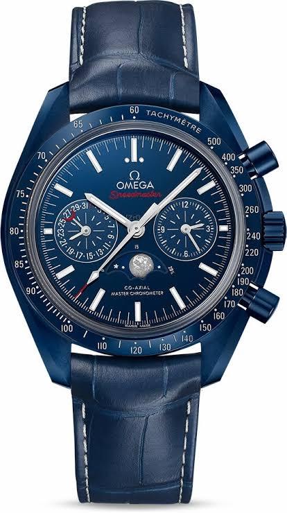 Omega Speedmaster “Blue Side of the Moon” – Full Set, 2022, Overige materialen, Leer, Polshorloge, Ophalen of Verzenden