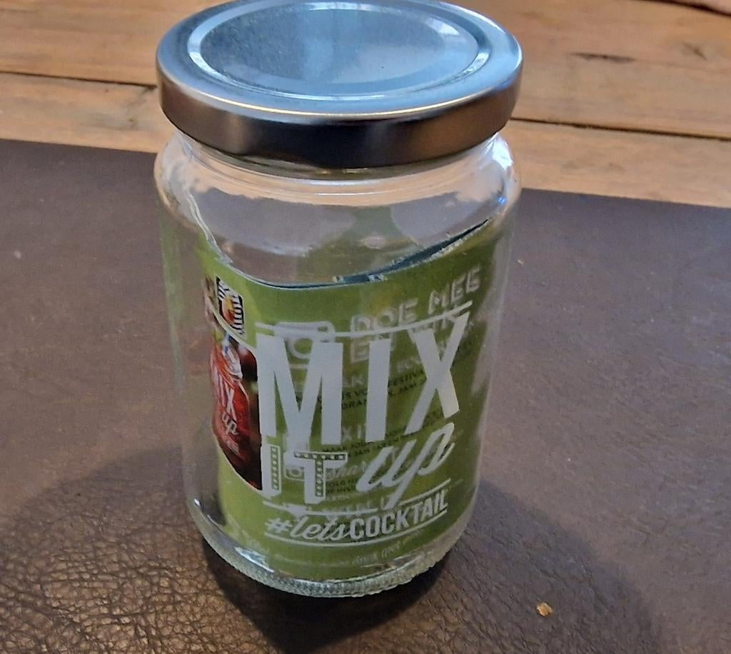 Cocktail Jar met Deksel - Ideaal voor Iced Drinks! (3 stuks), Ophalen of Verzenden, Zo goed als nieuw