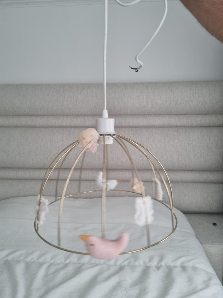 Leuke kinder hanglamp met vogels, Ophalen of Verzenden, Zo goed als nieuw, Lamp