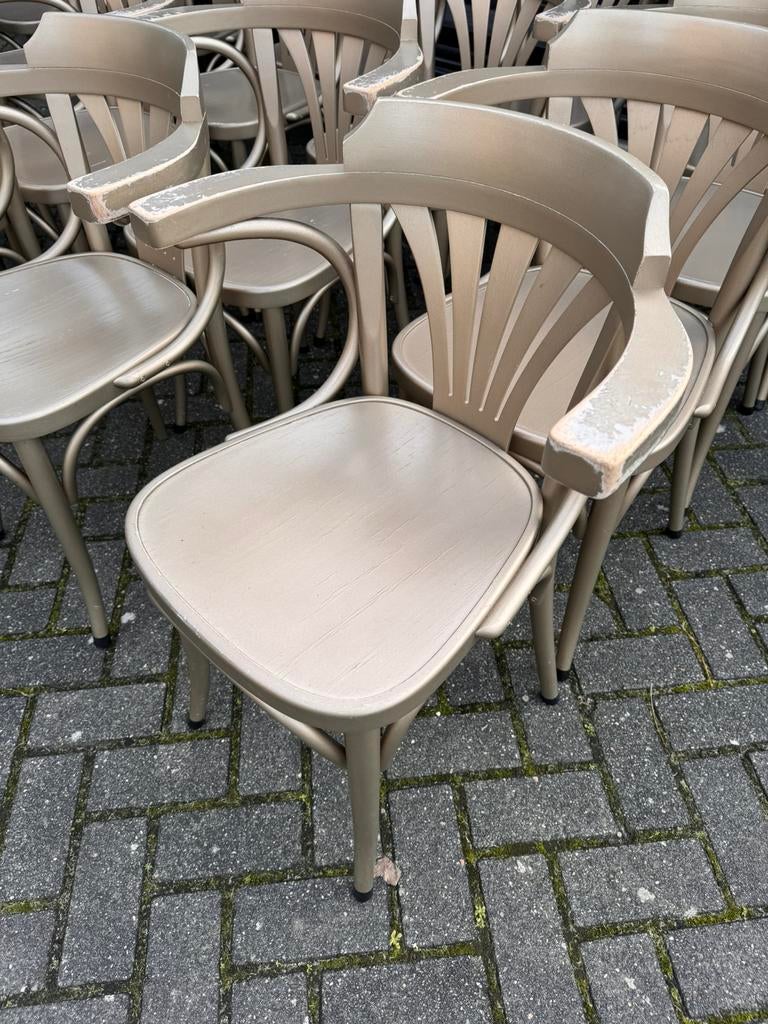 TON thonet bar bistro café kroeg stoelen vintage goud retro, Gebruikt, Overige kleuren, Café bar bistro klassiek antiek vintage thonet