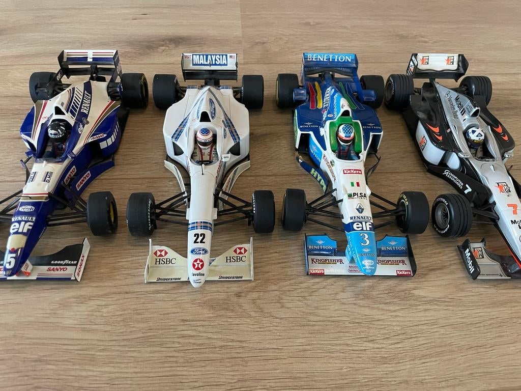Minichamps 1:18 jaren 90 Formule 1 modellen, Ophalen, Gebruikt, Auto, Overige merken