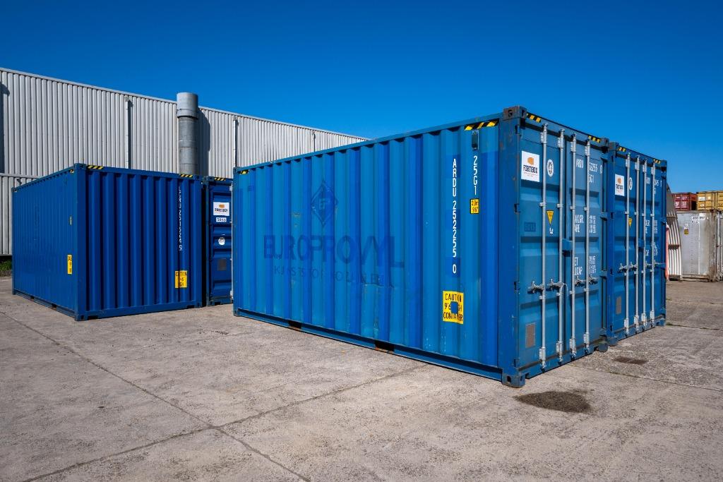 Partij gebruikte 20ft High Cube Zeecontainers €2000 ex. btw!, Ophalen