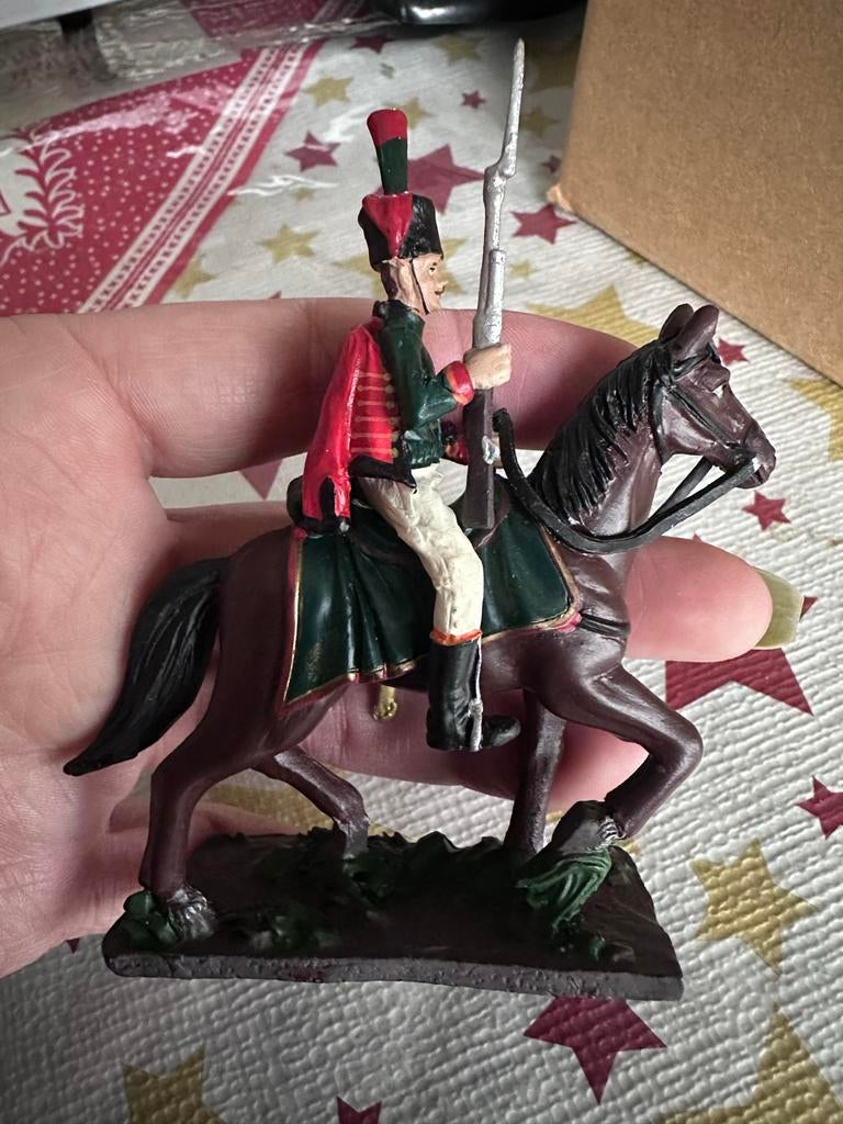 Militair Beeldje te Paard, Verzamelen, Militaria | Algemeen, Ophalen of Verzenden, Overige soorten, Overige gebieden, Miniatuur of Beeldje