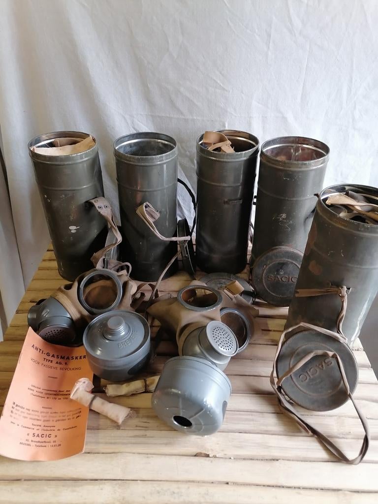 Diverse volks gasmaskers ww2, Ophalen of Verzenden, Overige soorten, Overige gebieden, Overige typen