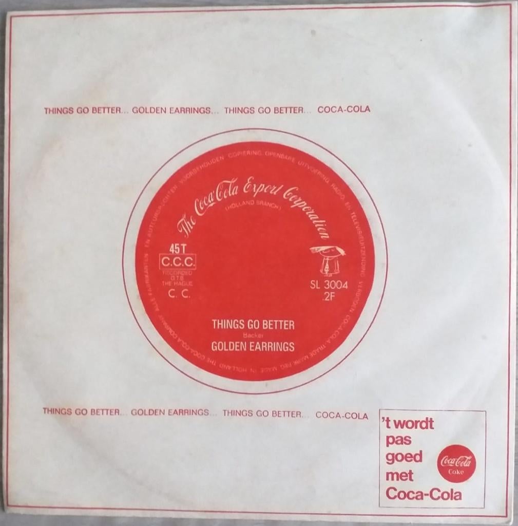 Golden Earrings – Things Go Better. Vinyl. Single. 1966, Gebruikt, 7 inch, Single, Ophalen of Verzenden