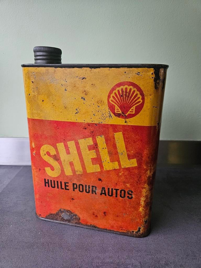 Oud Shell Olieblik  verzamelblik, Ophalen of Verzenden, Gebruikt, Overige