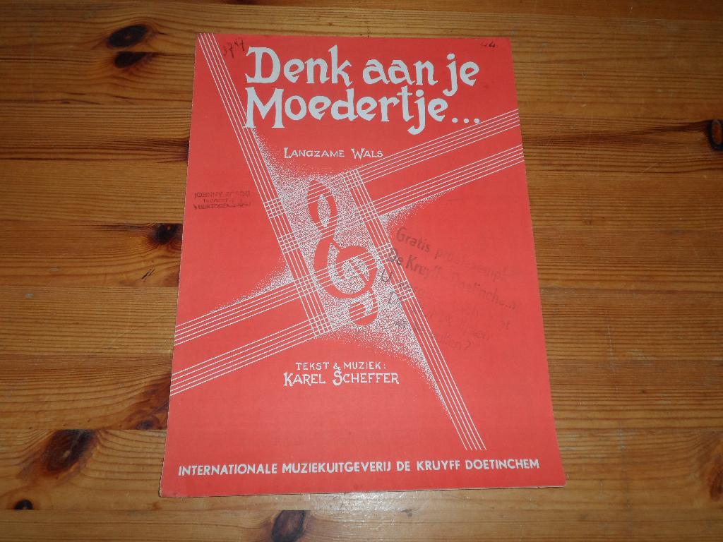Denk aan je moedertje - karel scheffer, Zang, Gebruikt, Ophalen of Verzenden, Artiest of Componist
