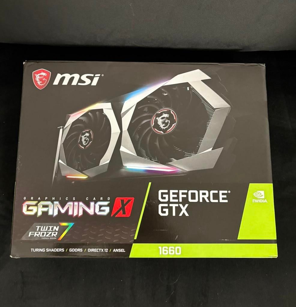 MSI GTX 1660 Gaming X 6GB, Computers en Software, Videokaarten, PCI-Express 3, Ophalen of Verzenden, HDMI, Nvidia