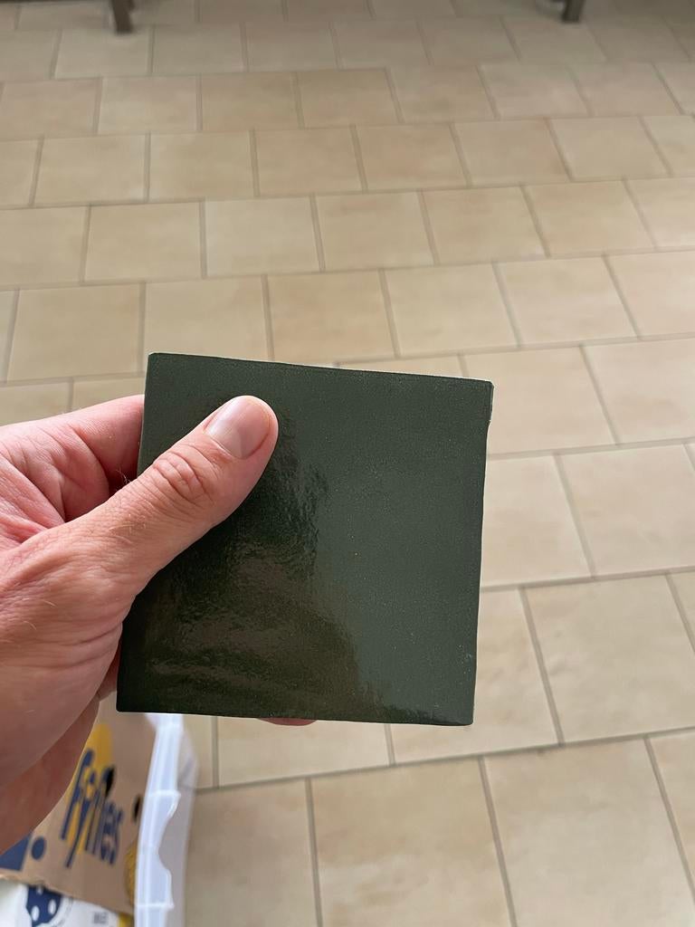 Donkergroene Marazzi Wandtegels 3 doosjes, Ophalen, Nieuw, Minder dan 20 cm, Minder dan 5 m²