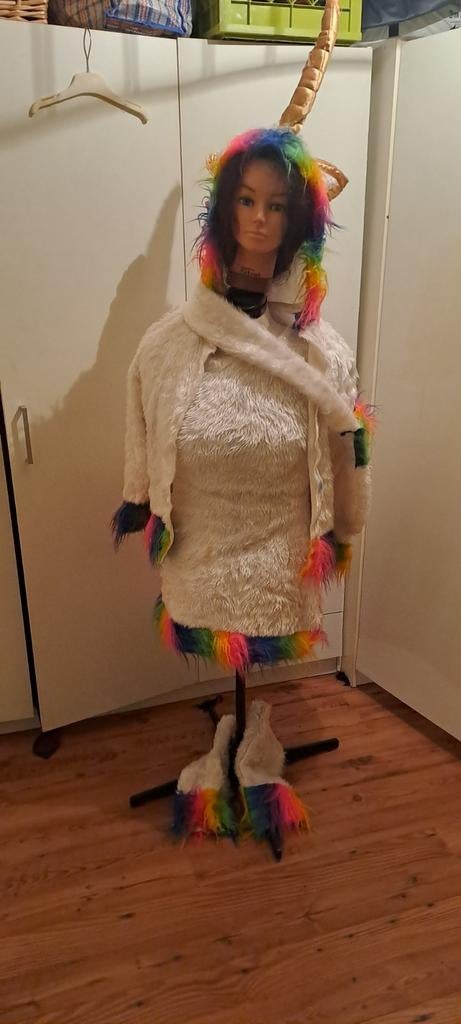 Leuk eenhoornpak - Carnaval of themafeest, Ophalen of Verzenden, Zo goed als nieuw, Jongen of Meisje