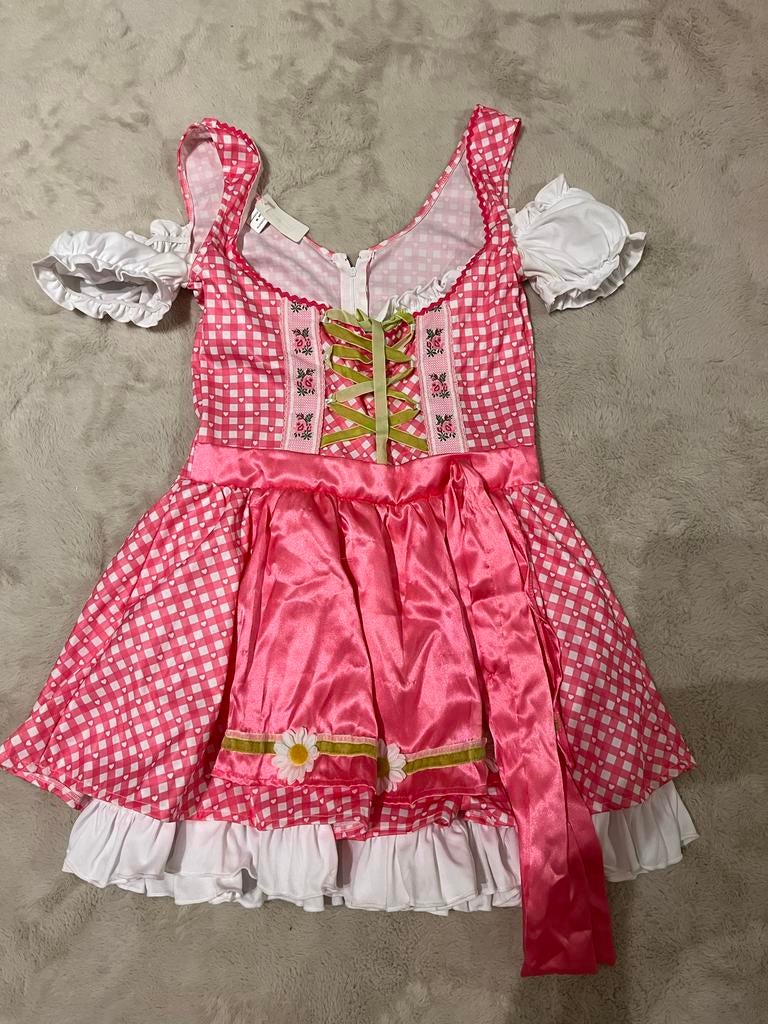 Beierse Dirndl Jurk - Oktoberfest Kostuum, Kleding | Dames, Carnavalskleding en Feestkleding, Maat 38/40 (M), Carnaval, Ophalen of Verzenden