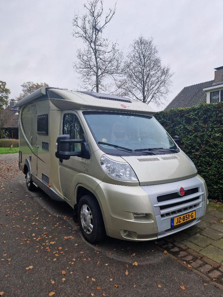 Camper Burstner Nexxo 569T 5.70.meter lang!!, Caravans en Kamperen, Campers, Ringverwarming, Fiat, Tot en met 2, Startonderbreker
