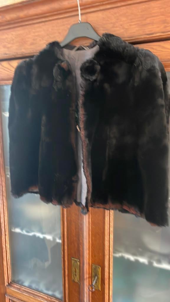 Vintage bont cape, Antiek en Kunst, Ophalen of Verzenden, Dames