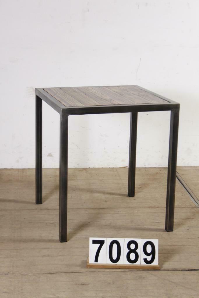 Industriële retro tafel/sidetable/horecatafel nr.7089, Overige houtsoorten, Info@antiekgroothandel.com, 50 tot 100 cm, Nieuw