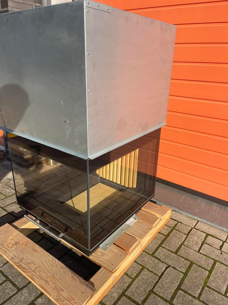 inbouwhaardLEDA sera 55 us 3 zijdig glas liftdeurhaard !!!, Ophalen of Verzenden, Inbouw, Hout, Nieuw