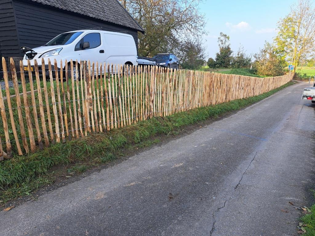 Schapenhek Kastanje van 50 tot 175 cm op voorraad vanaf €65, Tuin en Terras, Gaas en Draad, Ophalen, Nieuw, Minder dan 10 meter