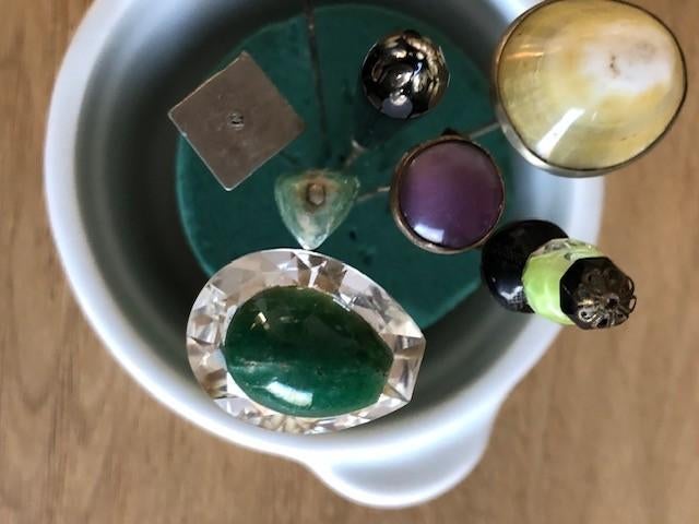 7 antieke hoedenspelden, Antiek en Kunst, Ophalen of Verzenden