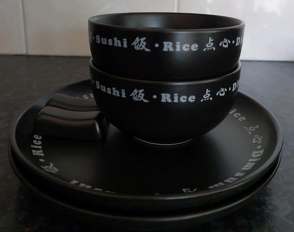 Sushi servies set, Keramiek, Ophalen of Verzenden, Zo goed als nieuw, Effen