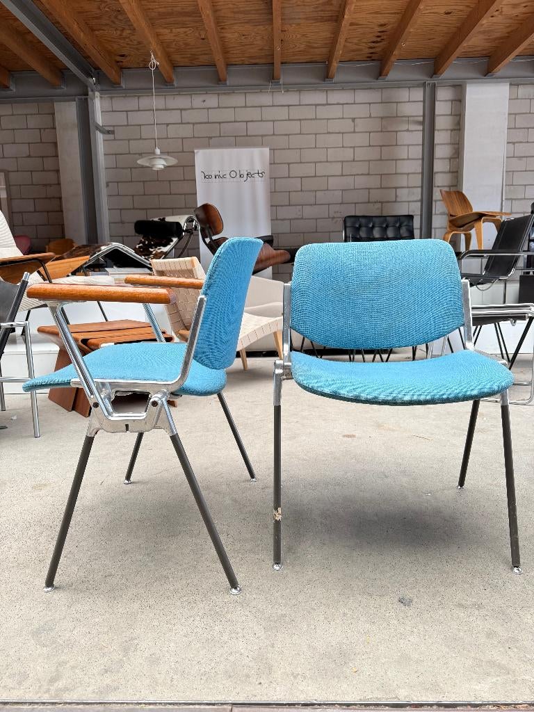 Castelli DSC 106 Stoel van Giancarlo Piretti, Huis en Inrichting, Stoelen, Ophalen, Gebruikt, Blauw, Vintage