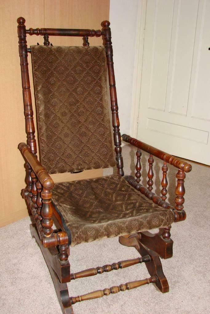 originele oude schommelstoel, Ophalen