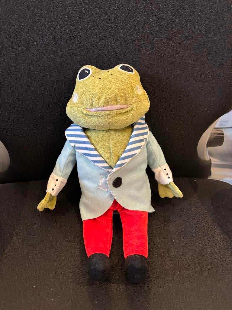 Leuke Kikker Knuffel met Jasje, Ophalen of Verzenden, Zo goed als nieuw, Kikker