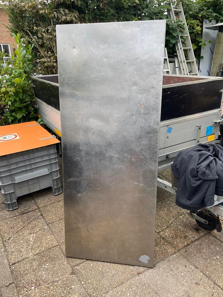Gebruikte Rvs werkbladen keukenbladen, Ophalen, Gebruikt, Onbekend, Onbekend