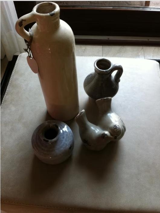 3 vintage vazen en vogeltjes, Huis en Inrichting, Woonaccessoires | Vazen, Overige kleuren, Aardewerk of Porselein, Ophalen of Verzenden