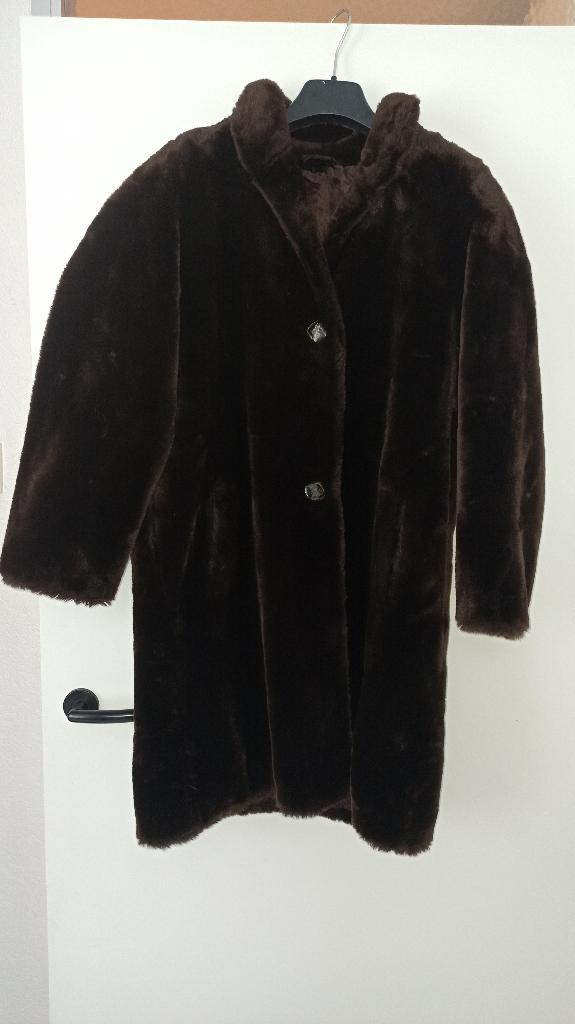Vintage dames bontjas, Kleding | Dames, Ophalen, Bruin, Maat 46/48 (XL) of groter, Zo goed als nieuw