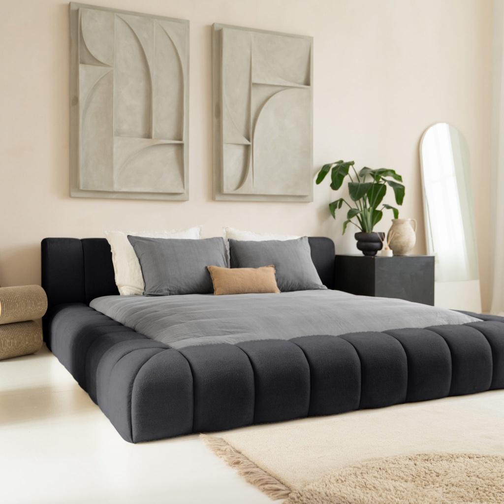 Adore bed Antraciet Dreambedden, Verzenden, Nieuw, Tweepersoons, 200 cm