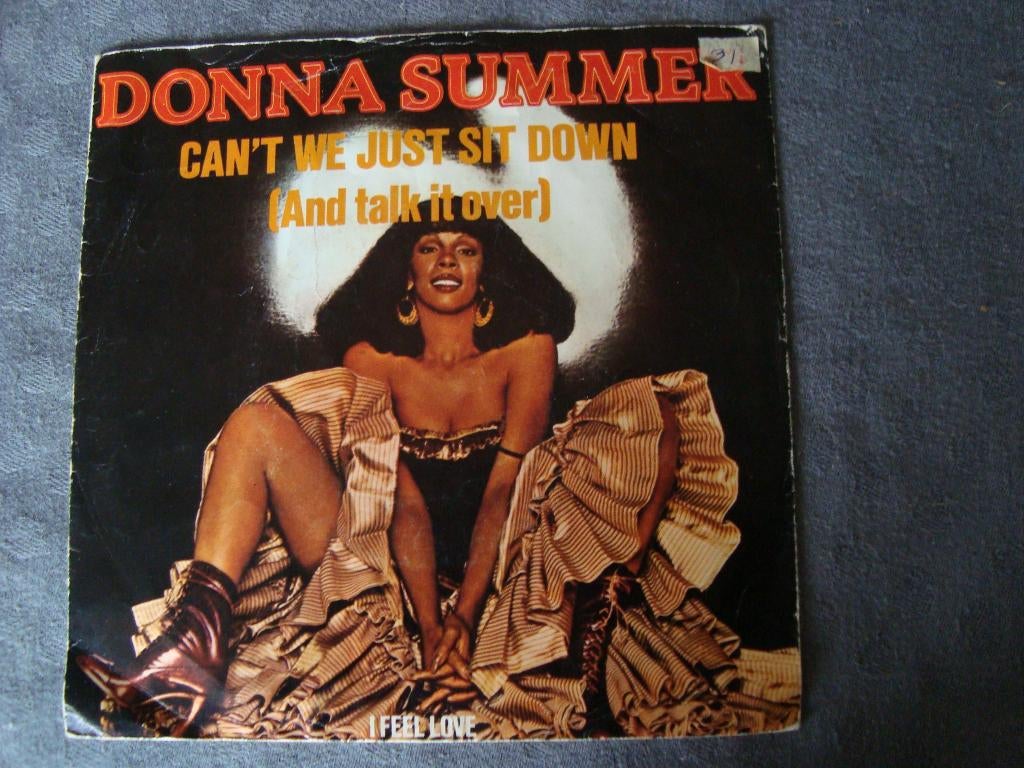 Donna summer - can't we just sit down, Ophalen of Verzenden, Zo goed als nieuw, Pop, Single