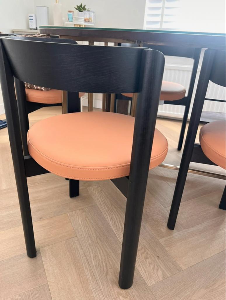 Ikea 4 Scandinavische design stoelen - Nieuwstaat!, Bruin, Ophalen of Verzenden, Zo goed als nieuw, Vier