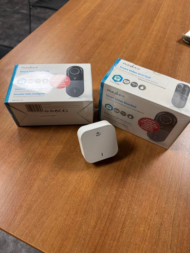Nedis Smart Video Deurbel - Nieuw in doos, Audio, Tv en Foto, Videobewaking, Nieuw, Buitencamera, Ophalen of Verzenden