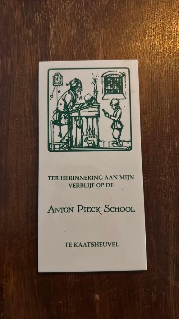 Anton piek herinnering tegel, Boeken, Gedichten en Poëzie, Zo goed als nieuw, Ophalen