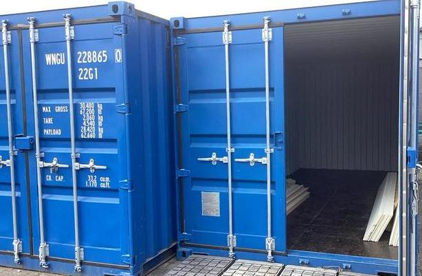 Opslagruimte 20 ft zeecontainer p mnd opzegbaar, Ophalen