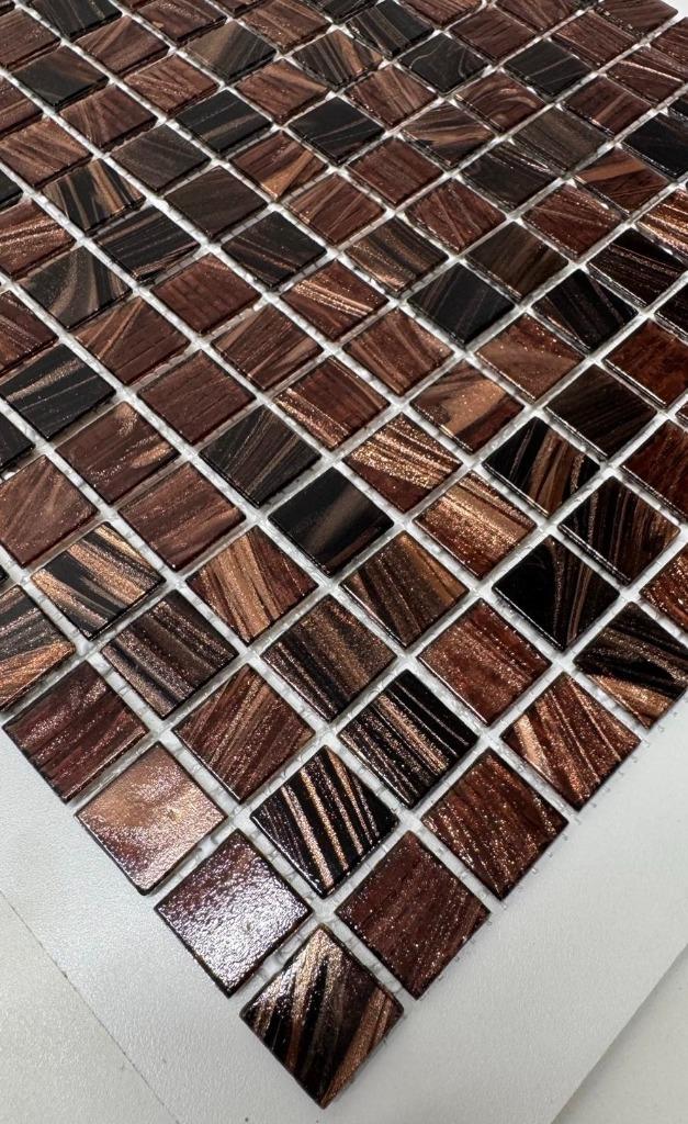 Mozaiek Factory Amsterdam  brown gold 20mm voorraad, 60 cm of meer, Verzenden, Nieuw, Minder dan 20 cm