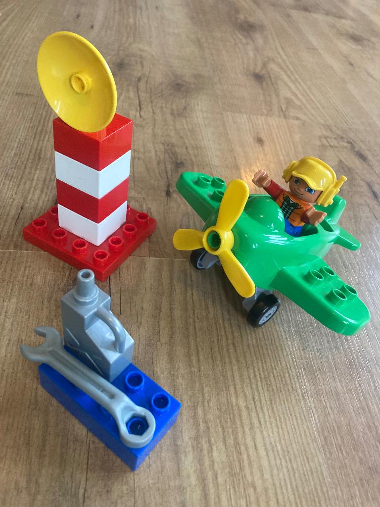 Duplo 10808 vliegtuig compleet, Ophalen of Verzenden, Zo goed als nieuw, Duplo, Complete set