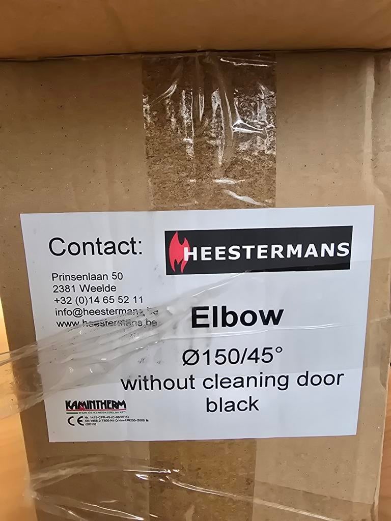 Kachelpijp elleboog, Huis en Inrichting, Kachels, Ophalen of Verzenden, Nieuw, Elektrisch, Overige soorten