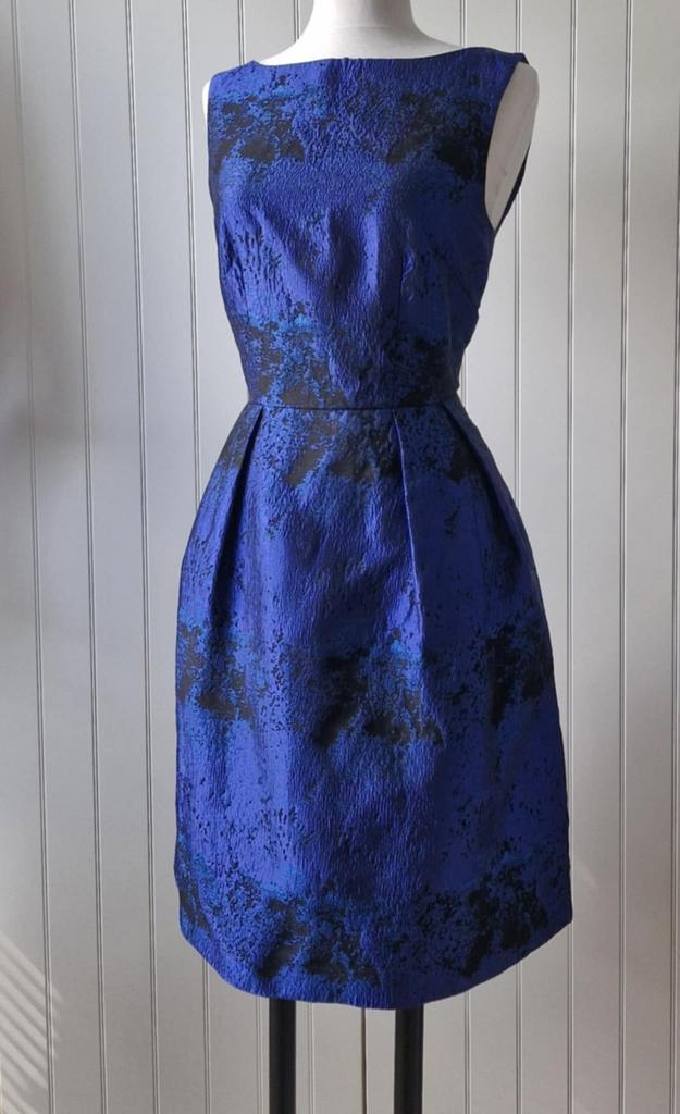 Waanzinnig mooie koningsblauwe / paarsblauwe feestjurk mt 40, Maat 38/40 (M), Galajurk, Blauw, Ophalen of Verzenden